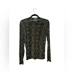 Free Kisses Snakeskin Pattern Top